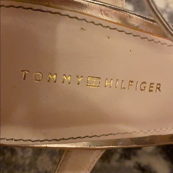 Tommy Hilfiger platform cork wedge sandals - Picture 4 of 7